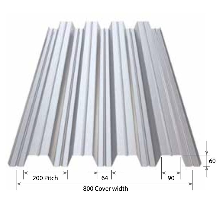 RoofDek D60 steel roof deck