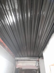 You can see an example of the primer and then paint finish on this small mezzanine floor inside the National Theatre London