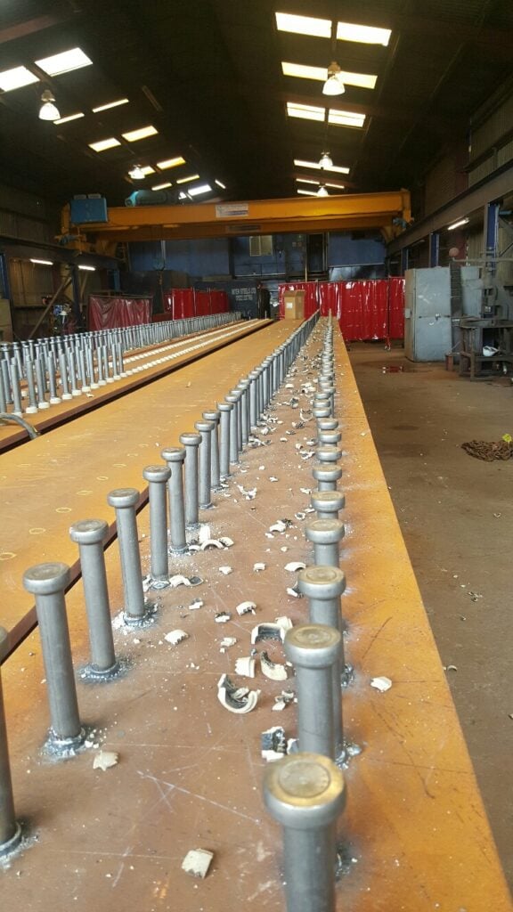through-deck stud welding metal floor decking UK