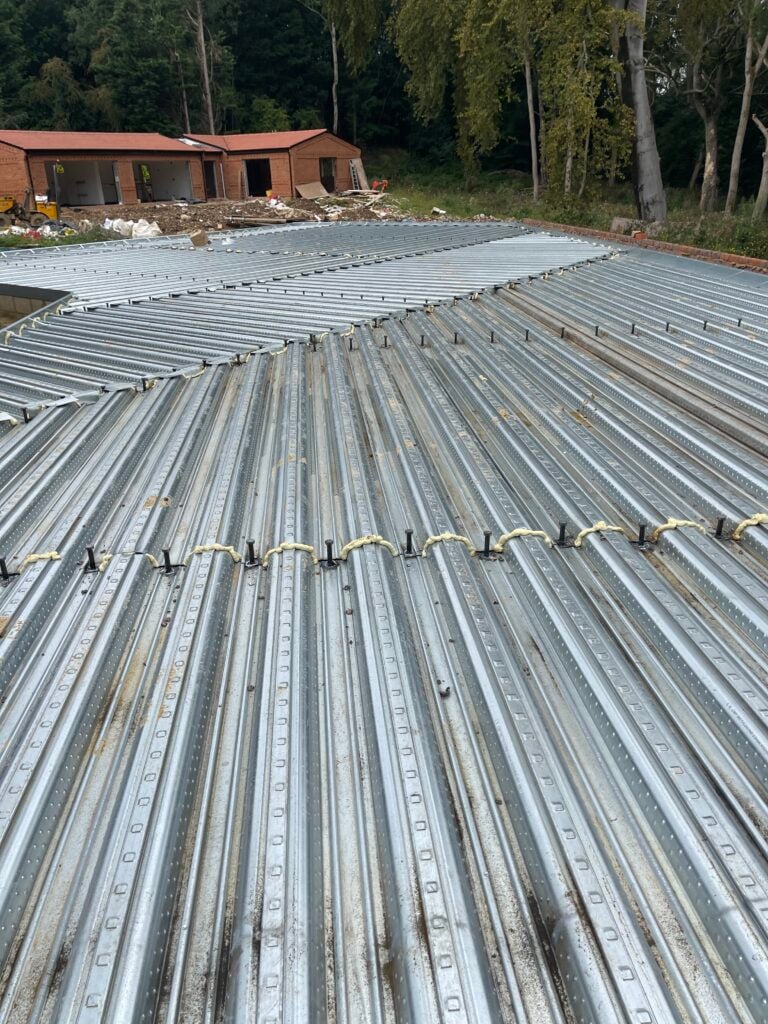 Composite floor decking